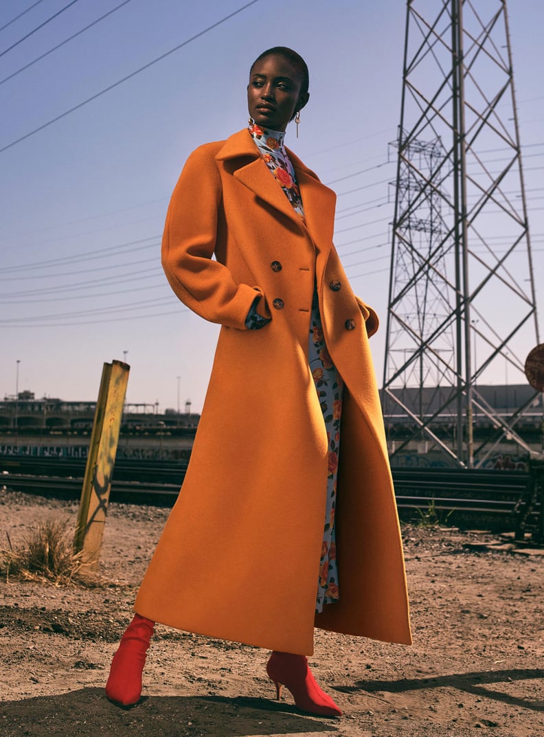 Don't be Afraid to Wear a Bright-Colored Coat This Fall