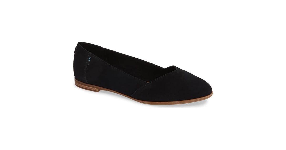 toms julie almond toe flat