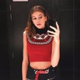 Kaia Gerber's Definition of Sweater Weather Involves Showing Some Skin in a Tiny Top