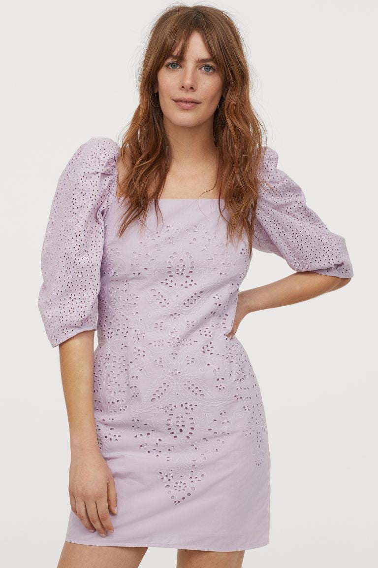 h&m lavender dress