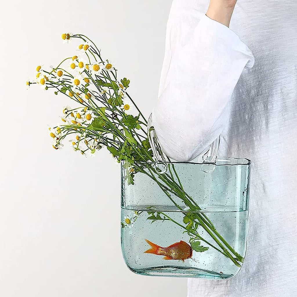 Blue Glass Purse Vase From Amazon