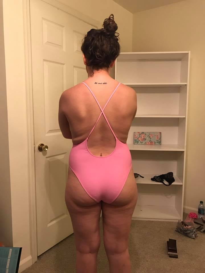 my wife in her swimming suit