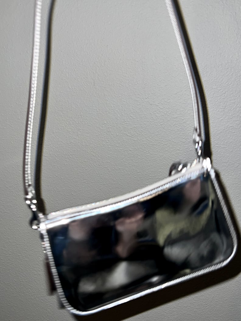 the coach metallic penn shoulder bag