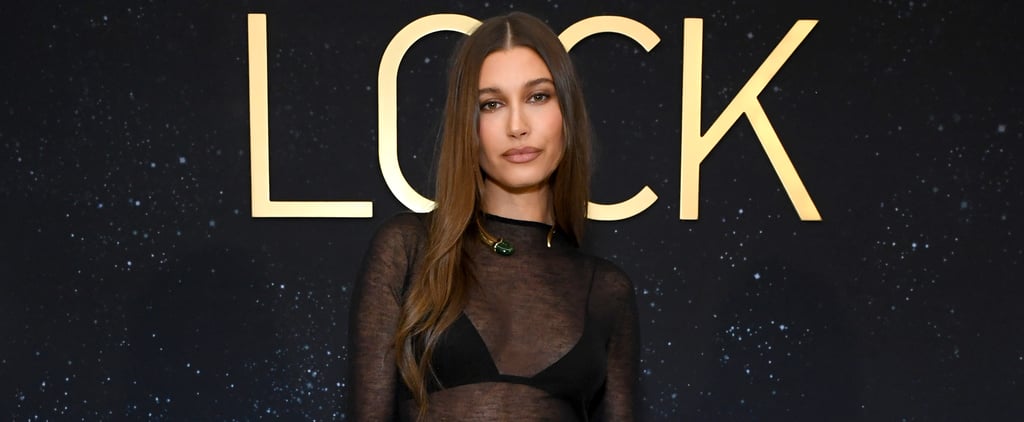 Hailey Bieber Wore a Completely Sheer Black Gown at a Tiffany & Co. Party