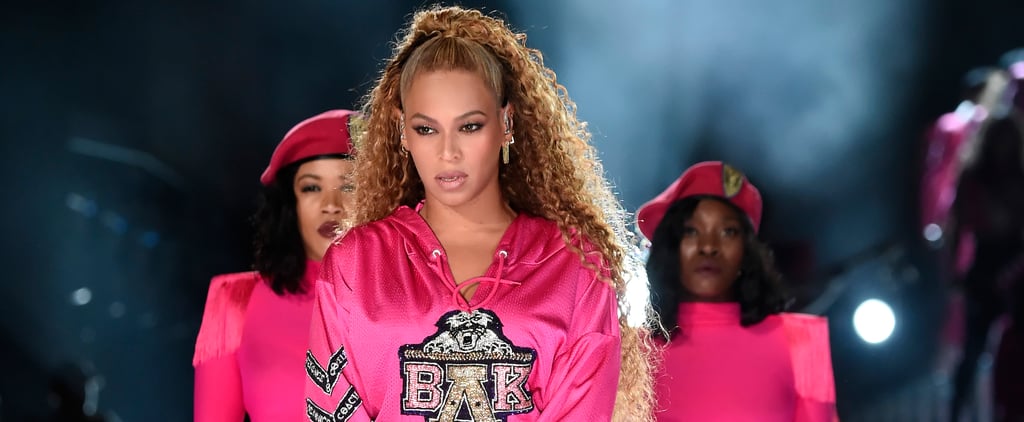 Beyoncé Paired Her Little Black Dress With Pink 6-Inch Heels, and Somewhere, Barbie Is Shaking