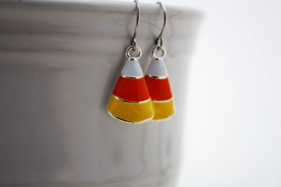 Candy Corn Earrings