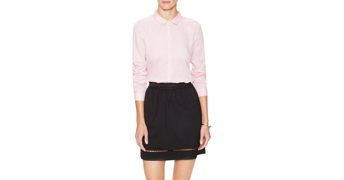 The Kooples Cotton Narrow Point Collar Shirt ($190) | Me Before You ...
