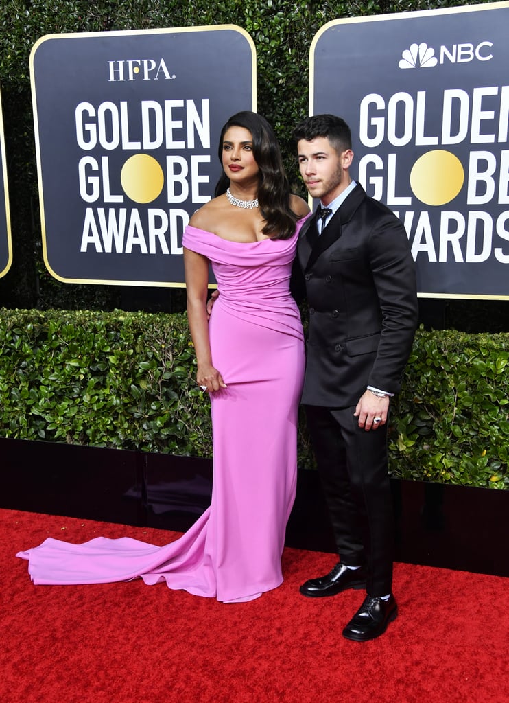 See Priyanka Chopra's Glam Pink Dress at the Golden Globes
