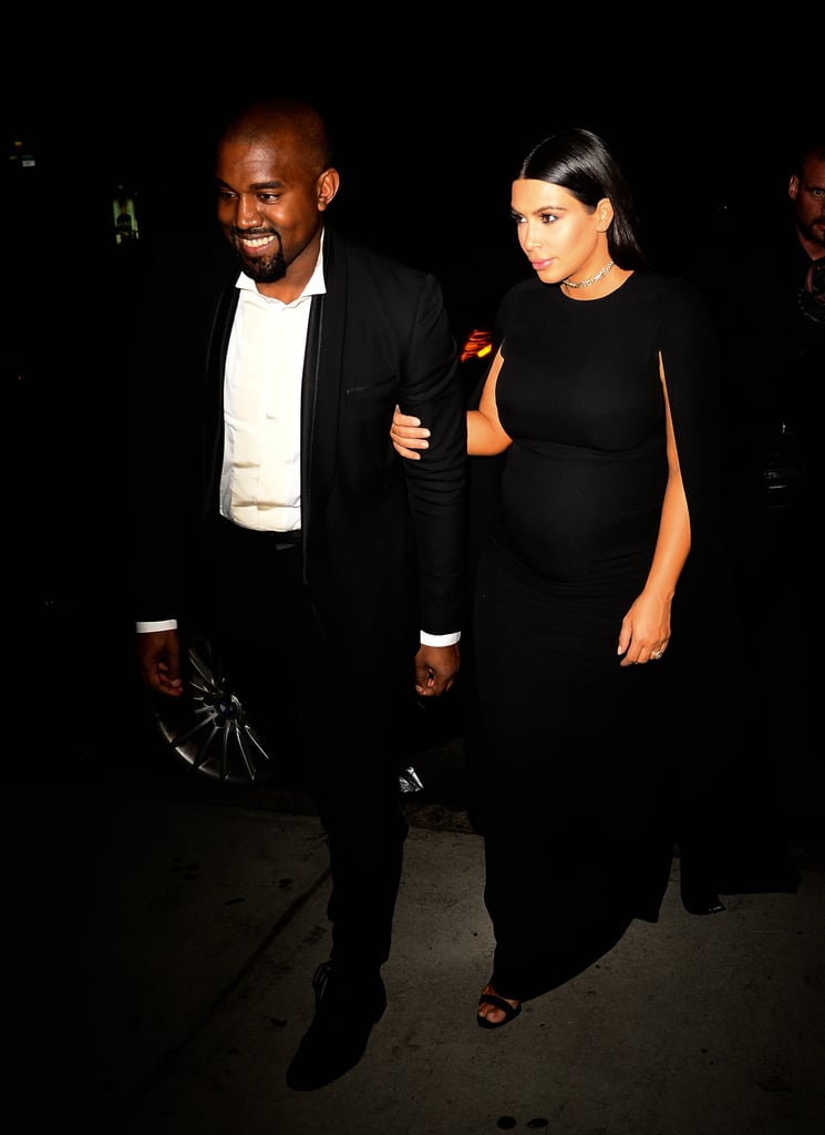 Kim Kardashian and Kanye West Attend a Wedding 2015