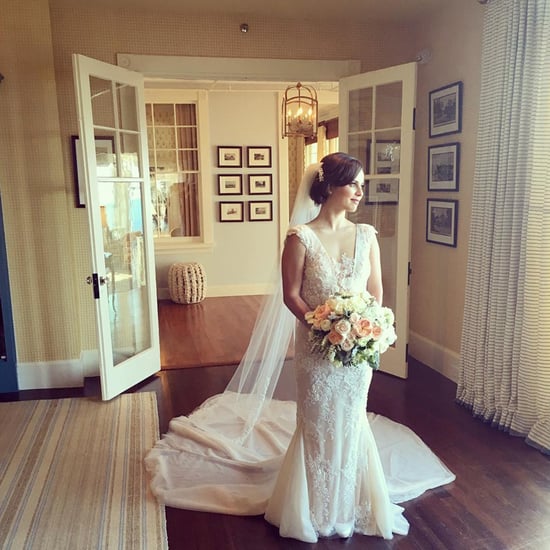 Sasha Cohen's Lace Wedding Dress