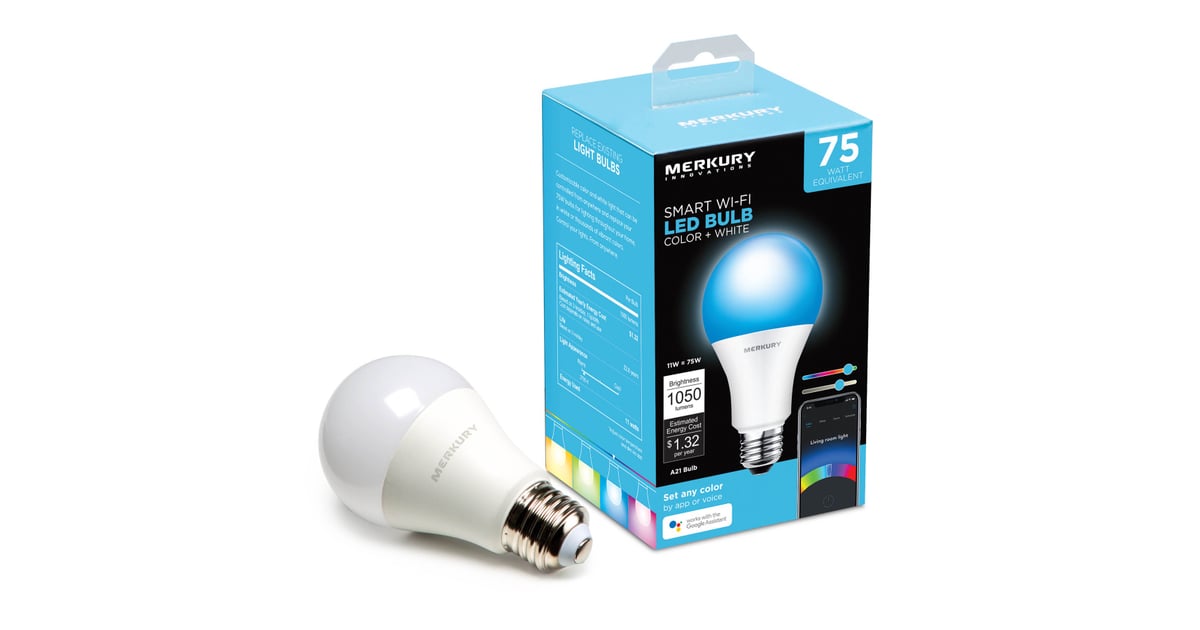 Merkury Innovations A21 Smart Color Light Bulb | The Best Walmart Cyber