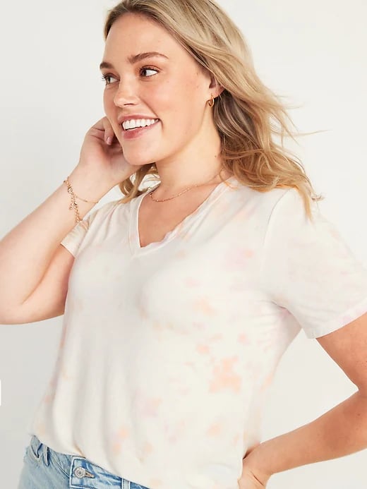 Old Navy Luxe Tie-Dye V-Neck T-Shirt