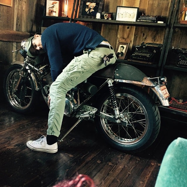 Blake posted this photo of Ryan and joked that she would give "$70 cold hard cash" to whoever could resist him.