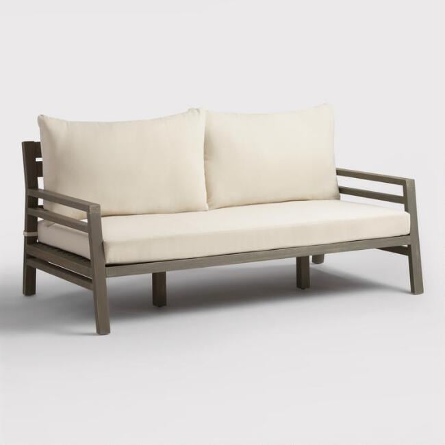 Gray San Sebastian Outdoor Occasional Deep Bench