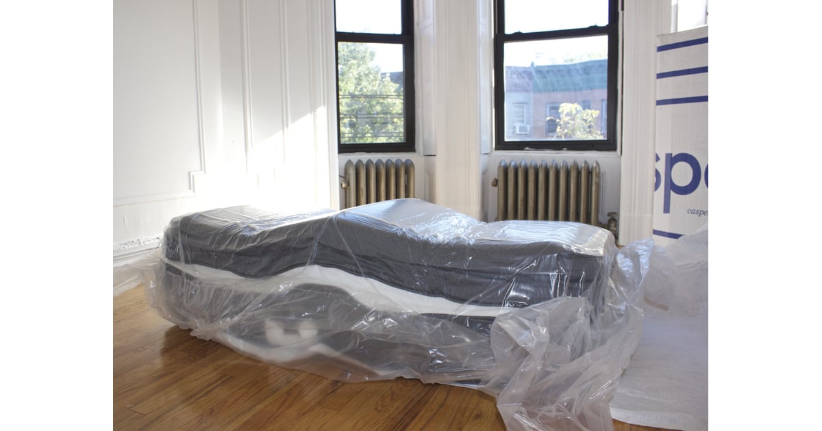 Before I removed the plastic, the mattress had already started to