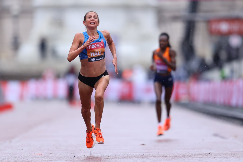 Sara Hall's Final Sprint to 2nd at the 2020 London Marathon