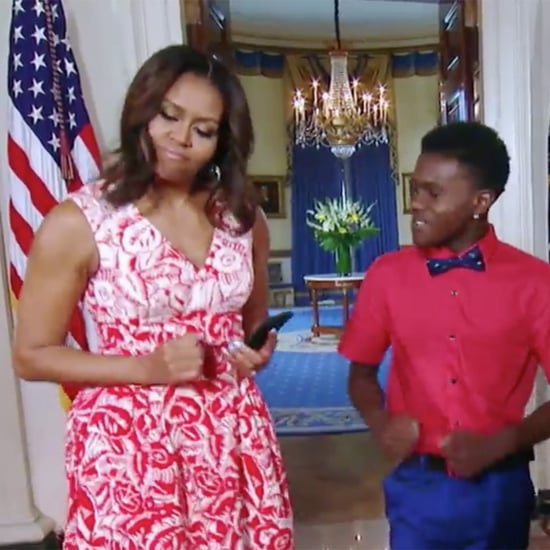 Michelle Obama Learns Snapchat and Running Man Challenge
