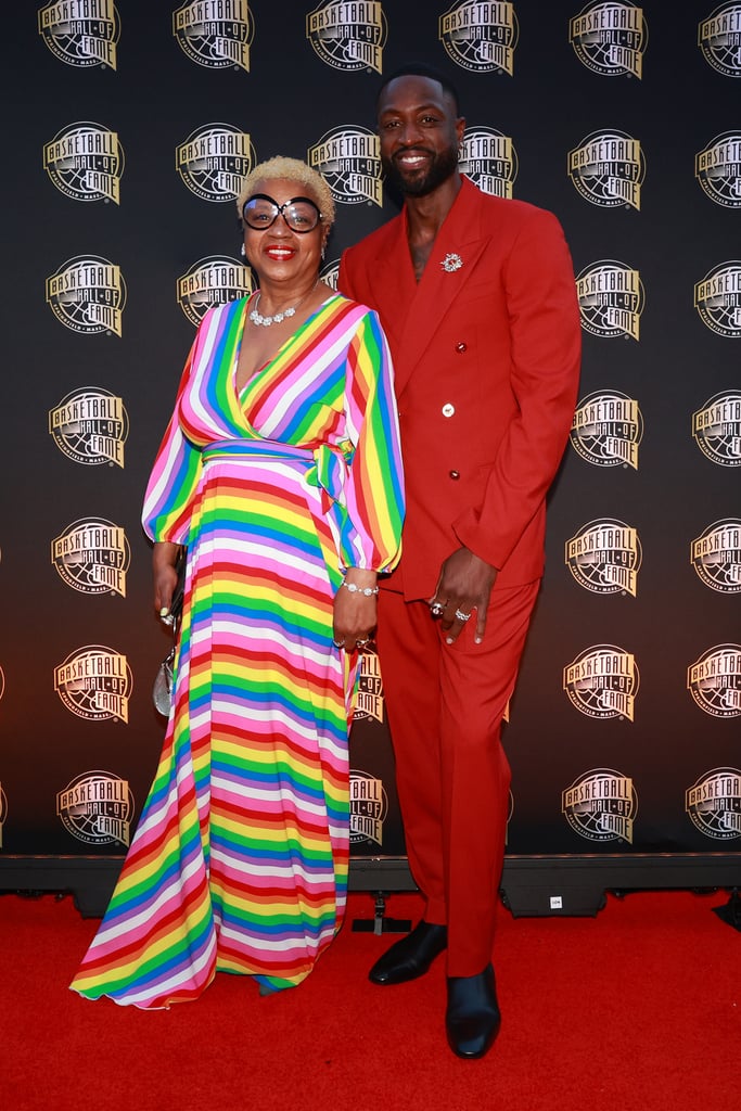Dwyane Wade's Family at Basketball Hall of Fame Induction