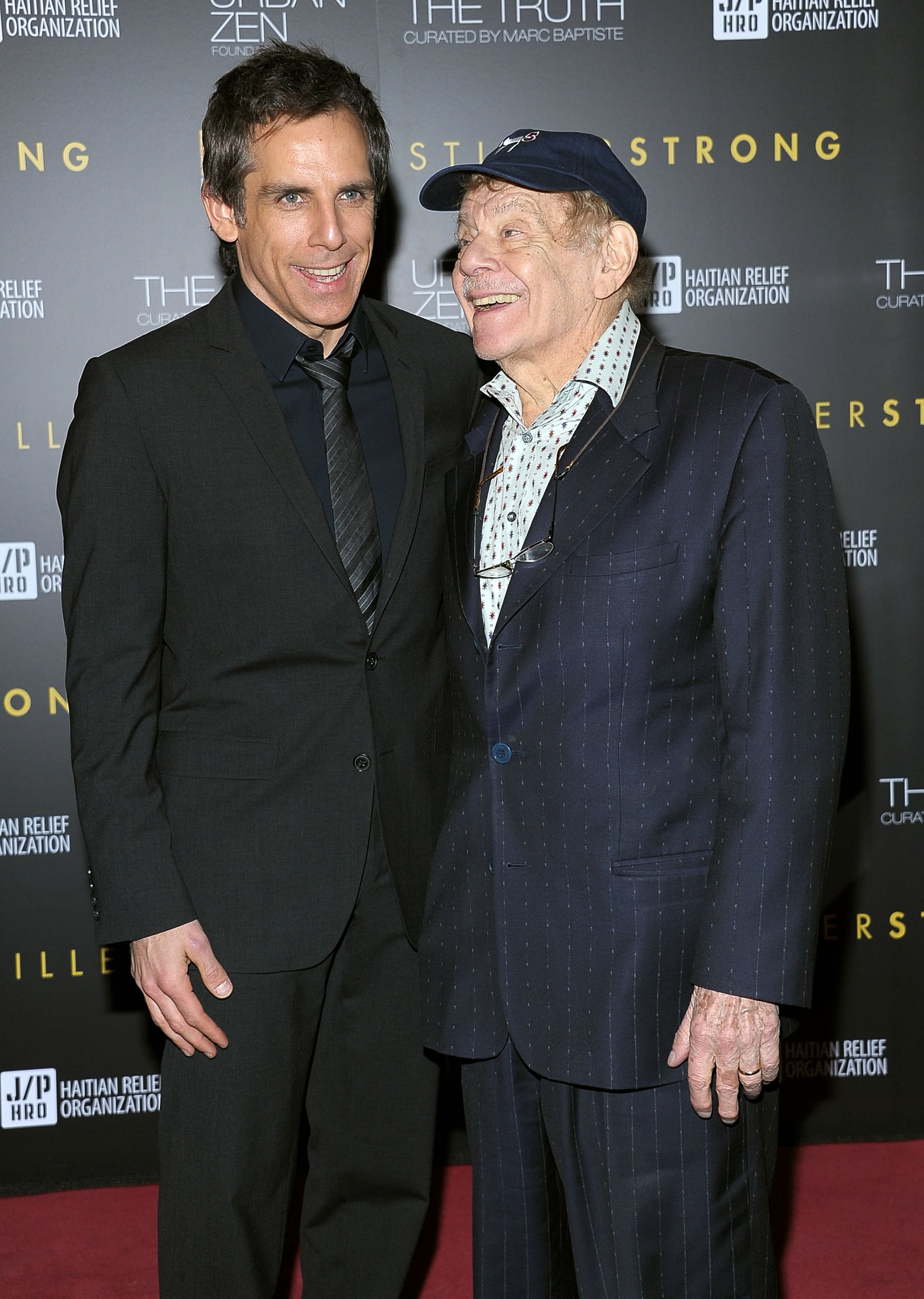 NEW YORK, NY - FEBRUARY 11: Ben Stiller and Jerry Stiller arrive at the HELP HAITI benefiting The Ben Stiller Foundation and The J/P Haitian Relief Organisation at the Urban Zen Centre At Stephan Weiss Studio on February 11, 2011 in New York City.  (Photo by Michael Loccisano/Getty Images)