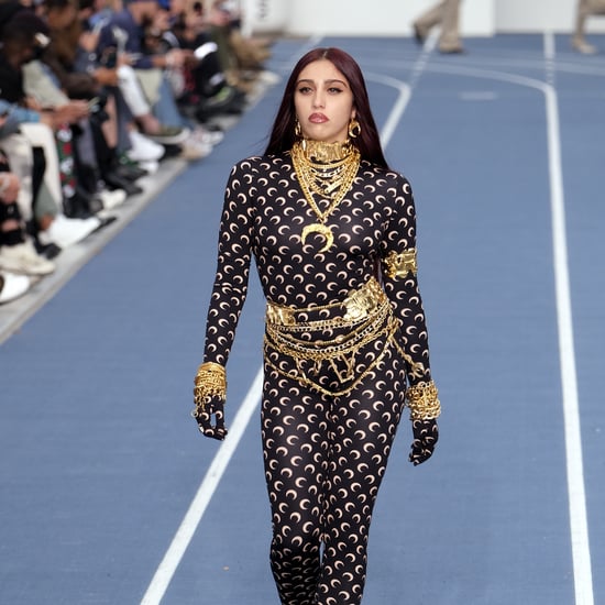 Lourdes Leon in a Marine Serre Catsuit on the Runway