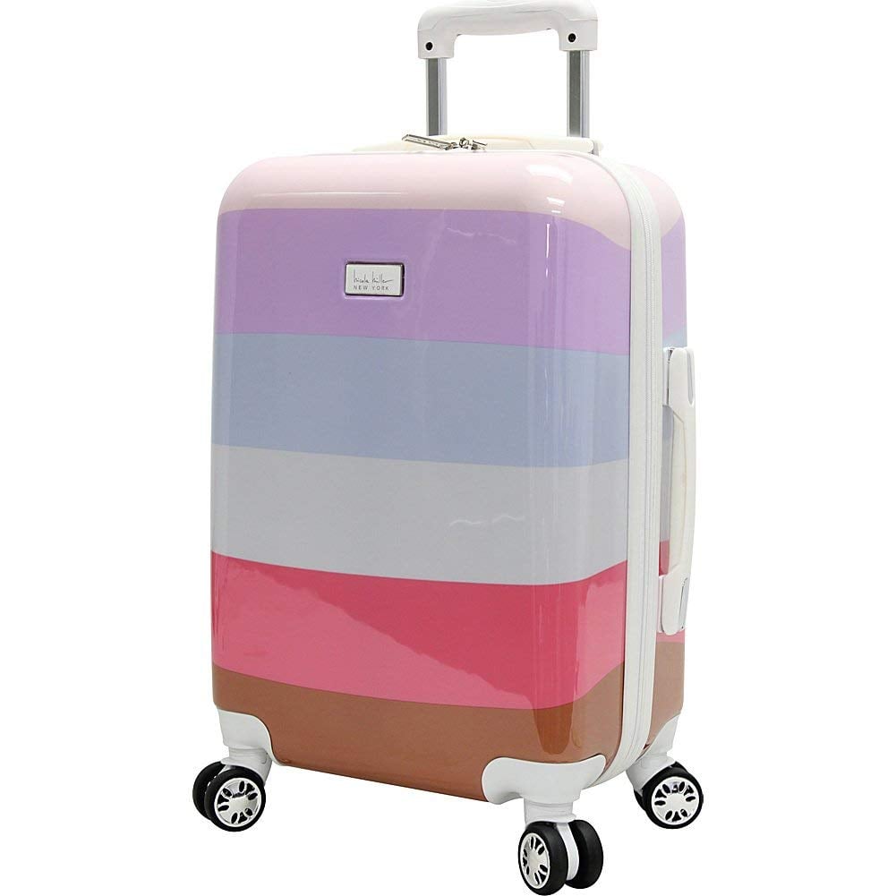 Nicole Miller Rainbow 24 Hard Sided Luggage Spinner Top Amazon Gifts   Nicole Miller Rainbow 24 Hard Sided Luggage Spinner 