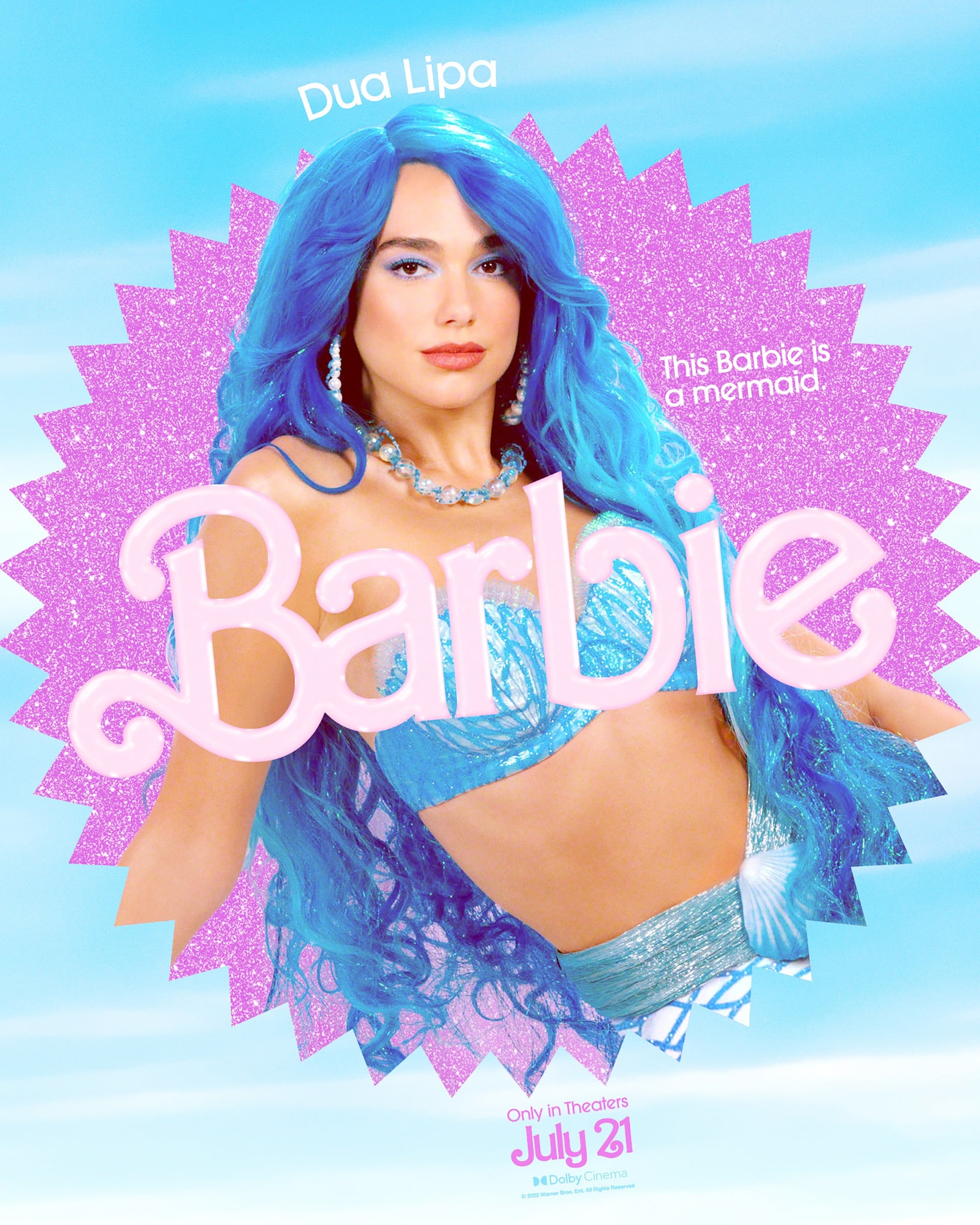 BARBIE, US character poster, Dua Lipa, 2023.   Warner Bros. / Courtesy Everett Collection