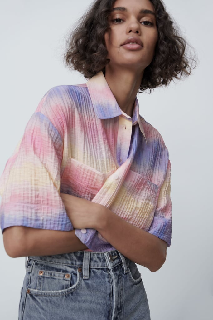 Flowy Tie-Dye Shirt | Best New Spring Clothes From Zara | March 2021 ...
