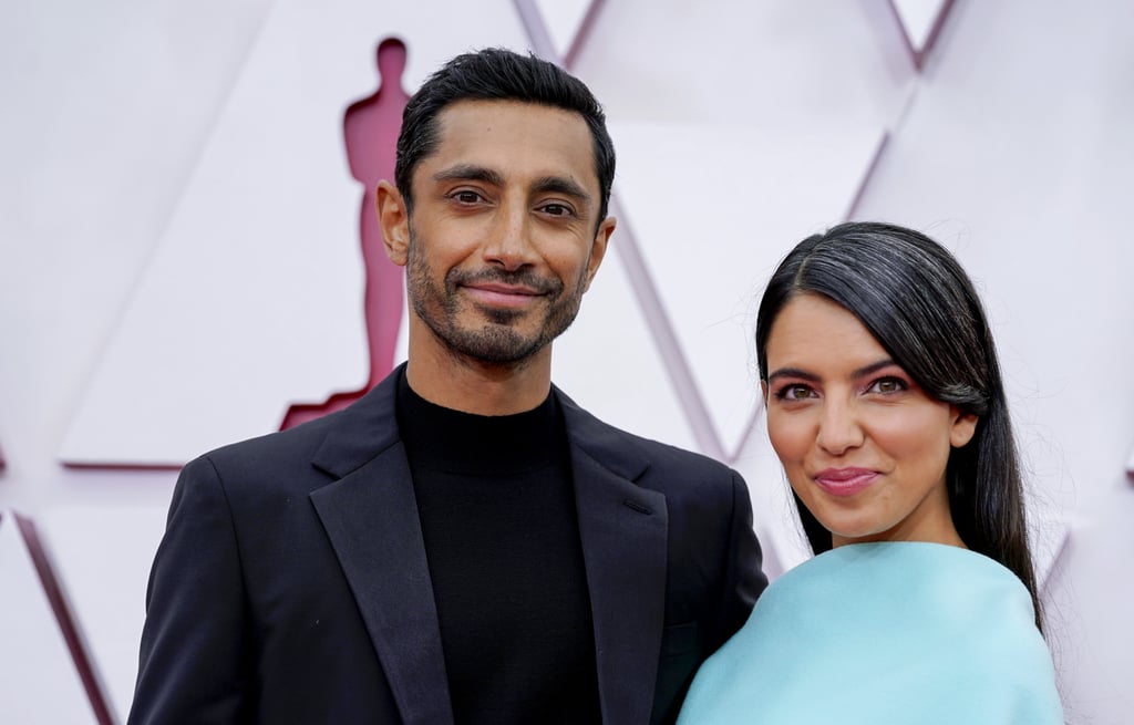 See Riz Ahmed Fix His Wife's Hair on the Oscars Red Carpet