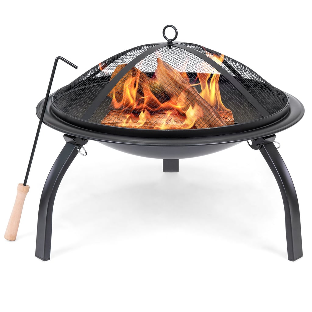 Best Choice Products 22in Folding Steel Fire Pit