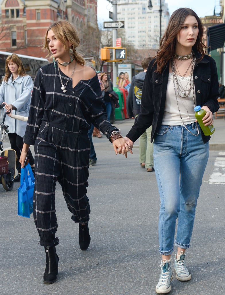 Bella Hadid and Hailey Baldwin on Denim & Supply Co. Shoot