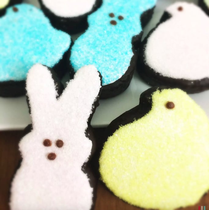 Chocolate-Covered Brownie Peeps