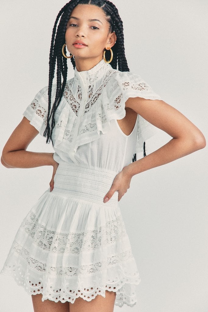 LoveShackFancy Clay Mini Dress | Where to Buy a Simple White Wedding