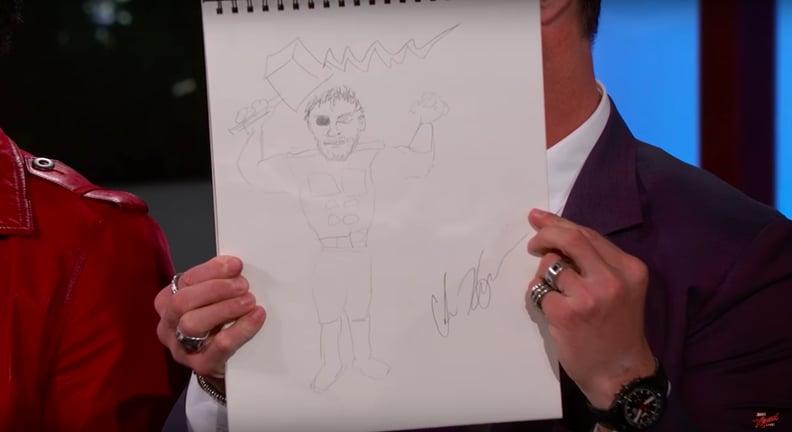 Chris Hemsworth's Drawing of Thor