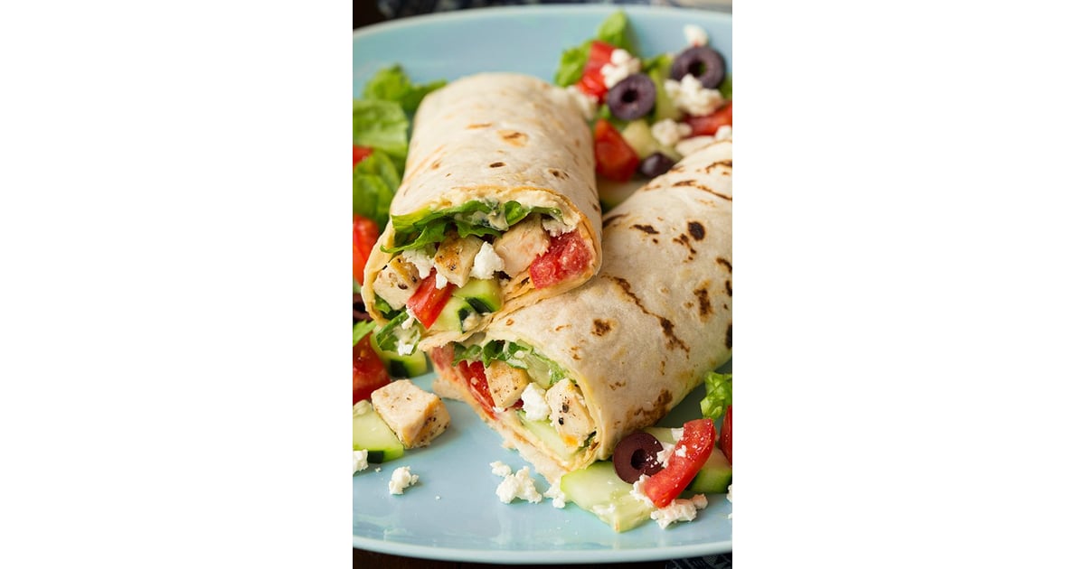 Greek Grilled Chicken and Hummus Wrap Healthy Grilled Chicken Recipes