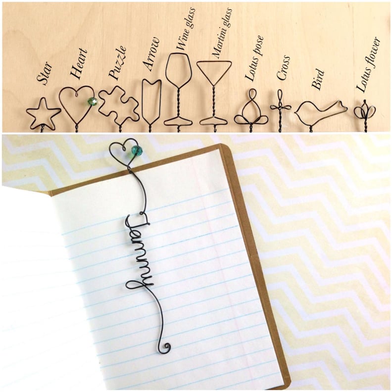 Handmade Unique Personalized Wire Bookmark