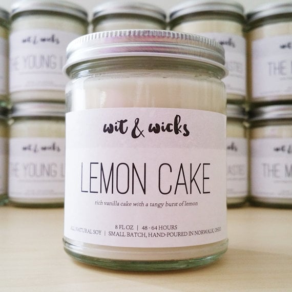 Lemon cake candle