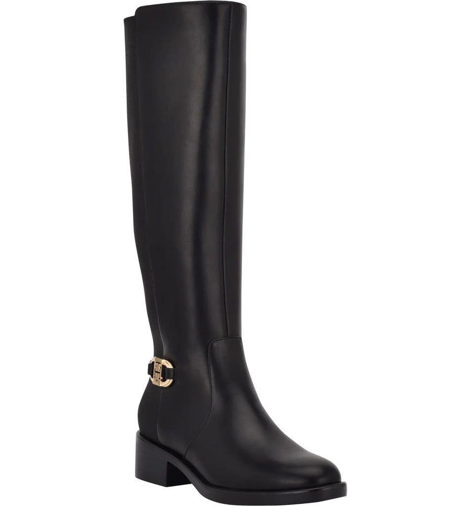 Best Leather Knee Boots: Tommy Hilfiger Imizza Knee High Riding Boot