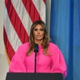 The Internet Has A Lot of Feelings About Melania Trump's Hot Pink $3,000 Dress