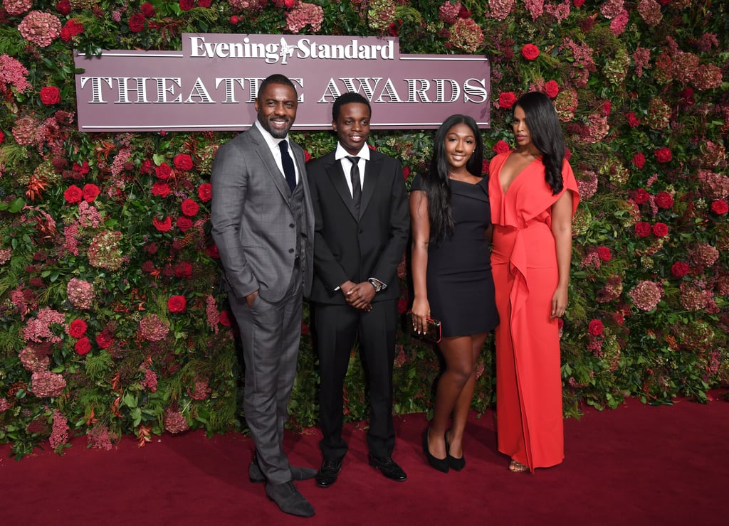 Idris Elba and Family at the Evening Standard Awards