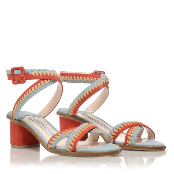 "I’m always on the lookout for statement heels that are low to the ground, and Andrea Gomez’s Bea Red pair ($695) works perfectly. I can even imagine sitting poolside in a one-piece and kimono in these babies." — SW