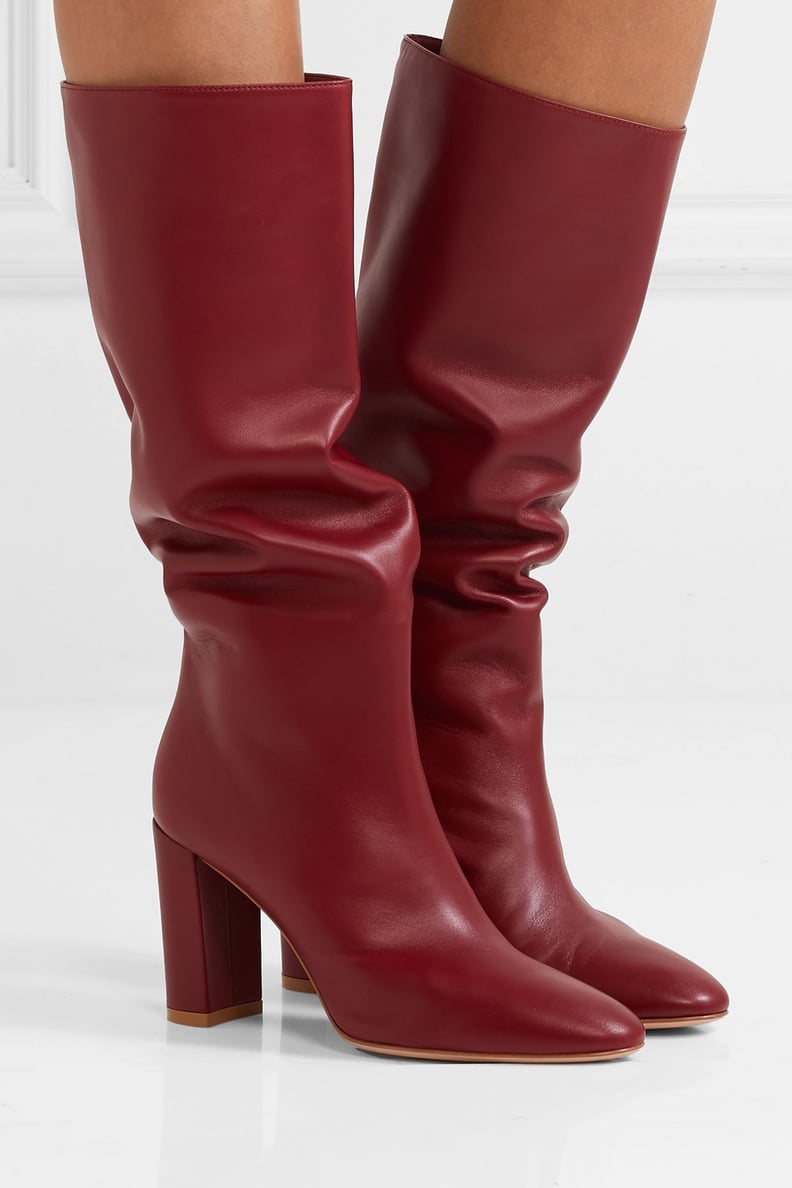 Gianvito Rossi Laura 85 Leather Knee Boots