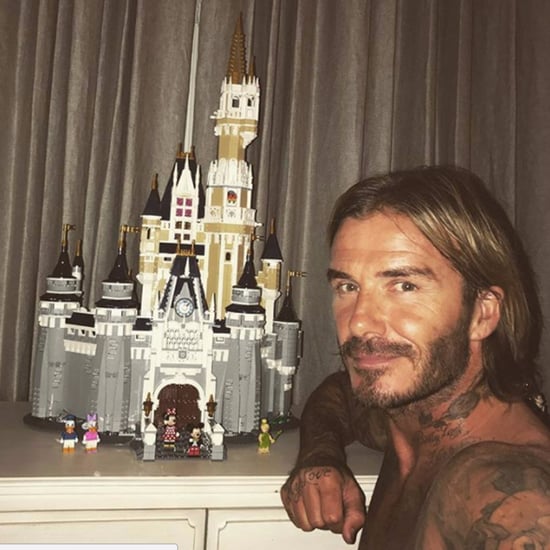 David Beckham Builds Lego Disney Castle