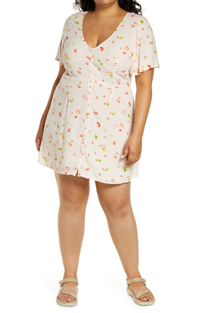 BP. Easy Floral Print Skater Minidress