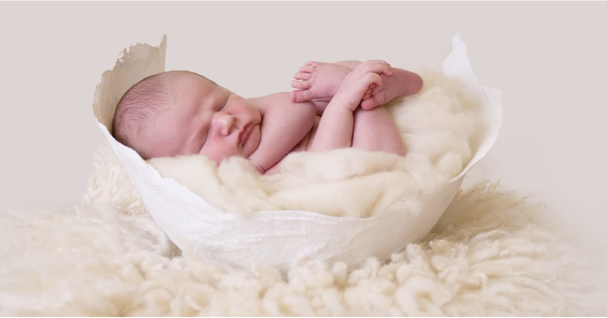 Newborn Photos in Baby Bump Cast Molds | POPSUGAR Family
