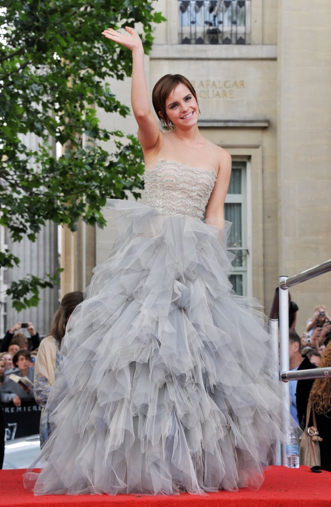 Emma in an Oscar de la Renta dress at the London Harry Potter and the Deathly Hallows: Part 2 premiere in 2011.
