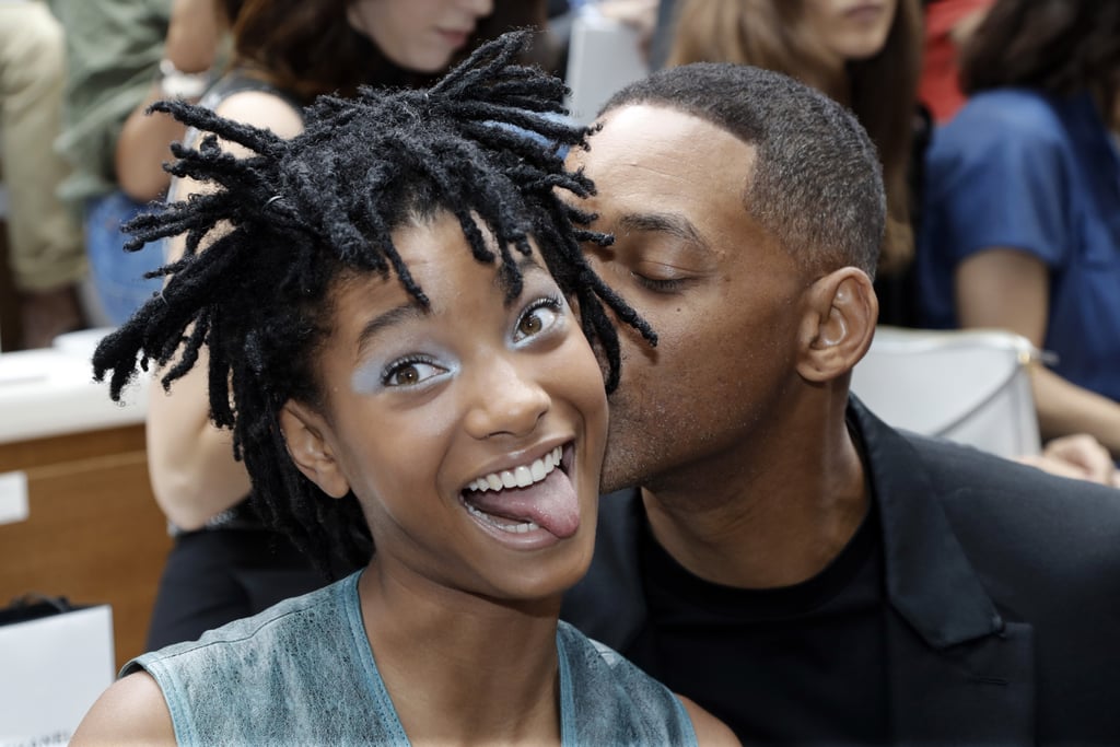 Will Smith and Willow Smith at Paris Fashion Week July 2016 POPSUGAR
