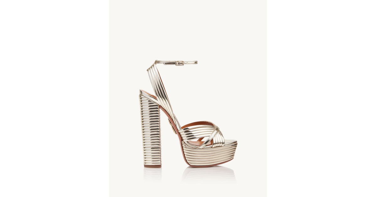 Aquazzura Sundance Plateau 140 Peloton Instructor Olivia Amato s