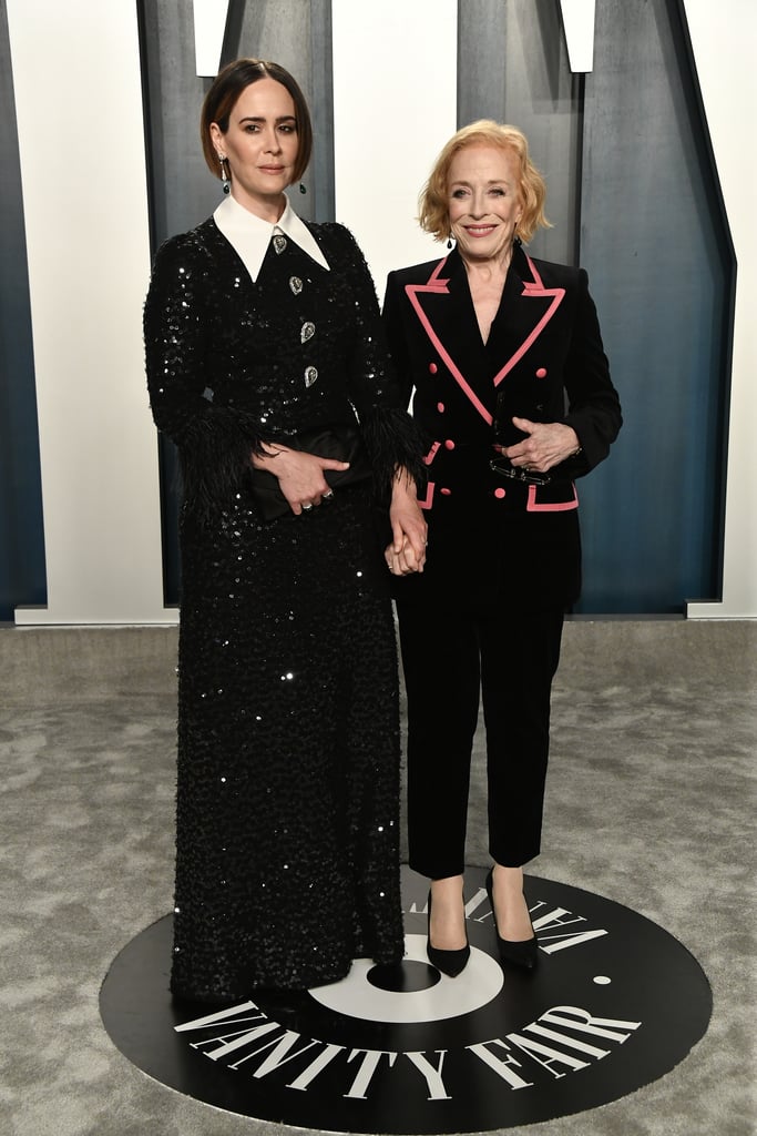 Sarah Paulson and Holland Taylor at the Vanity Fair Oscars Afterparty 2020