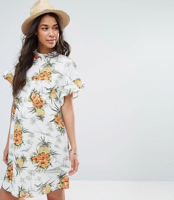 Asos Smock Dress in Vintage Tropical Print