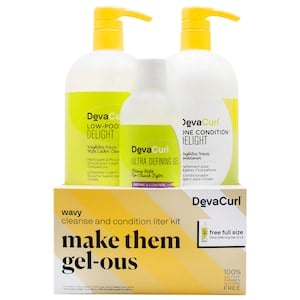Make Them Gel-ous Wavy Cleanse and Condition Liter Kit
